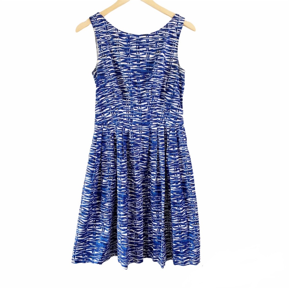 Kate Spade Basket Weave Dress in Blue Size 4